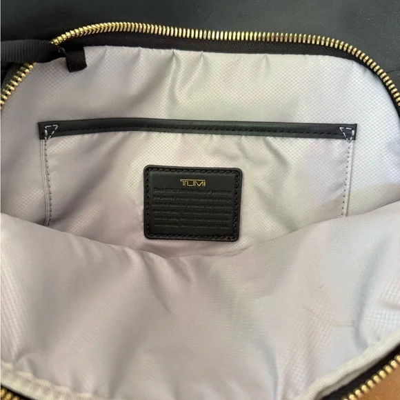 Tumi Black Leather Backpack - Picture 4 of 10